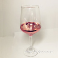 Custom colored electroplated wine glass goblet